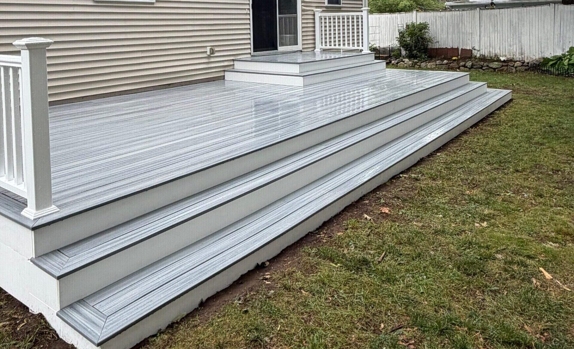 Composite deck done in South Shore.